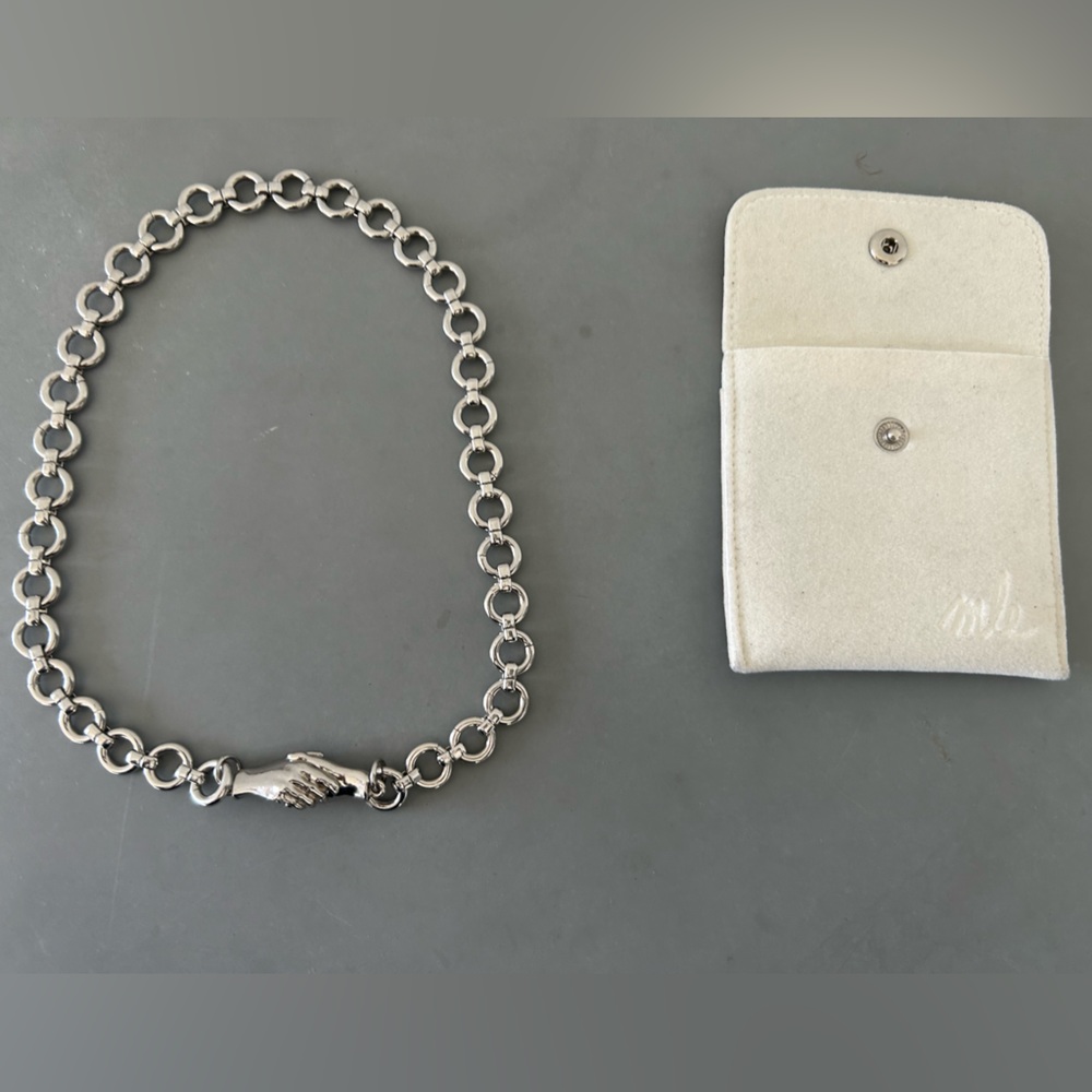 NWT Silver Choker Necklace (16”)